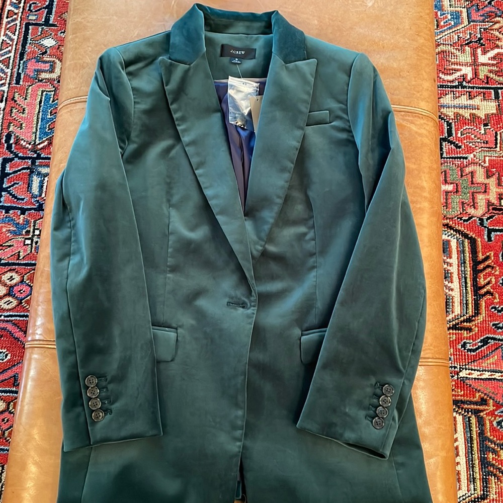 J Crew Velvet Blazer